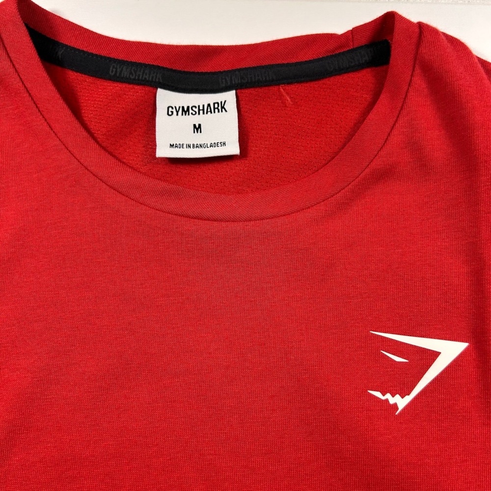 Gymshark React Drop Arm Tank Mens M Ruby Red Muscle Shirt Sleeveless A2A8O-RBHG